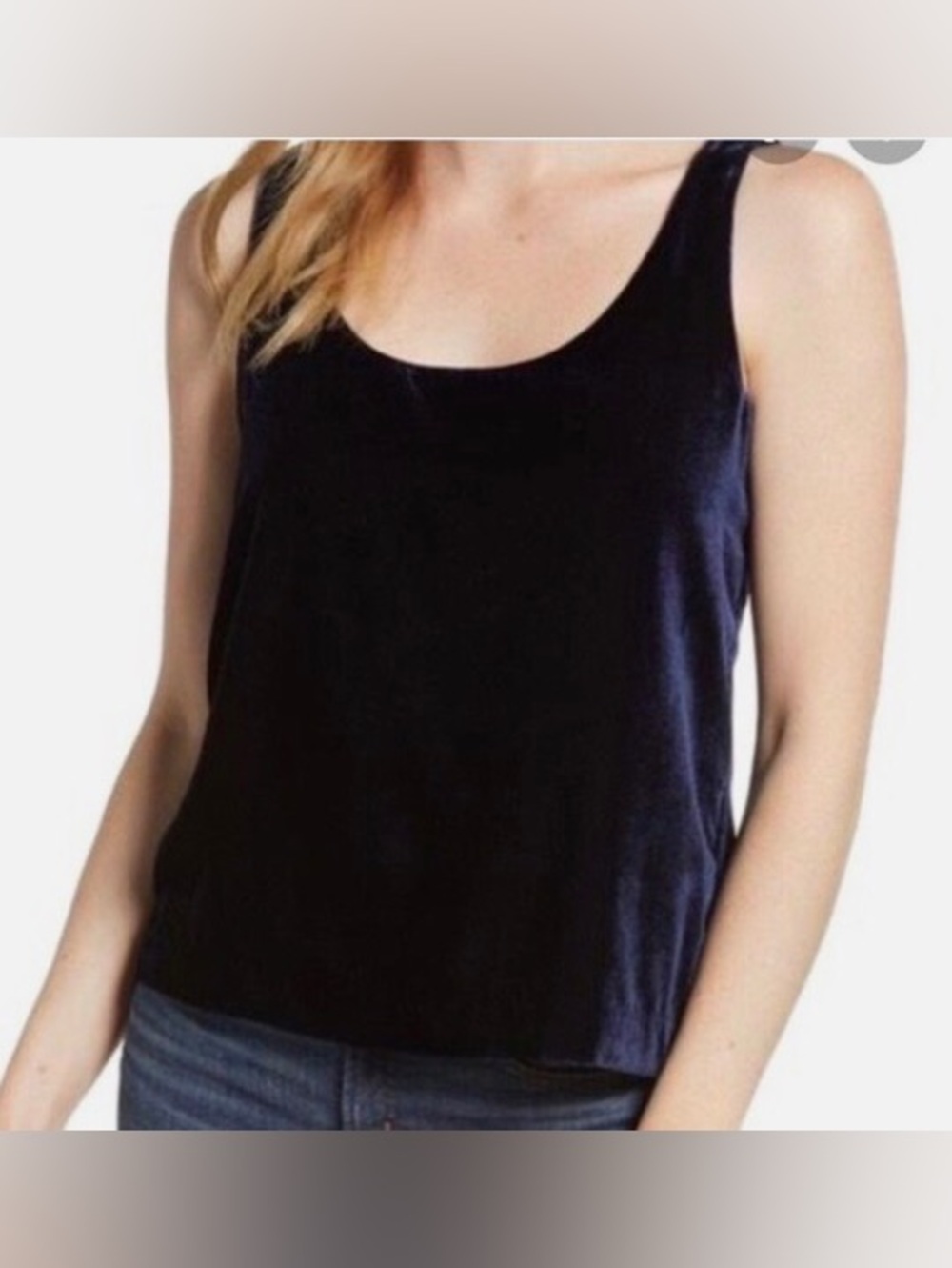 J CREW Black Velvet Silk Cami Tank Sleeveless Blouse
